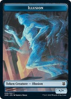 Illusion // Plant Double-sided Token [Zendikar Rising Tokens]