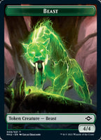 Beast Token // Clue Token (14) [Modern Horizons 2 Tokens]