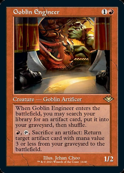Goblin Engineer (Retro Etched Foil) [Modern Horizons]