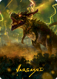 Thrasta, Tempest's Roar Art Card (42) (Gold-Stamped Signature) [Modern Horizons 2 Art Series]