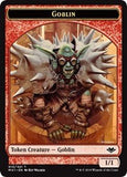 Goblin (010) // Serra the Benevolent Emblem (020) Double-sided Token [Modern Horizons Tokens]