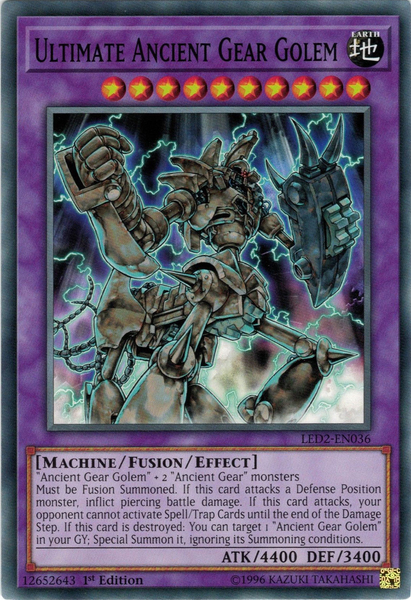 Ultimate Ancient Gear Golem [LED2-EN036] Common