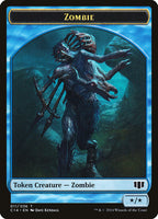 Teferi, Temporal Archmage Emblem // Zombie (011/036) Double-sided Token [Commander 2014 Tokens]