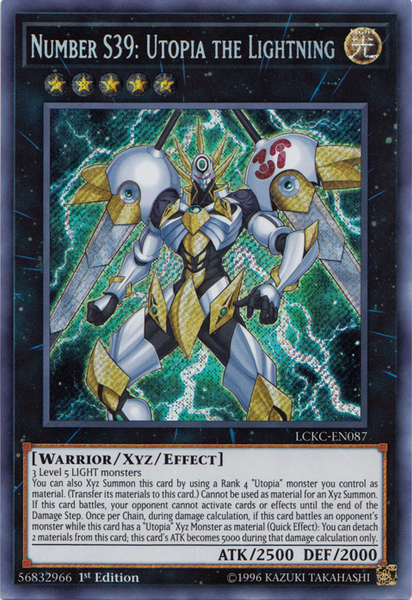 Number S39: Utopia the Lightning [LCKC-EN087] Secret Rare