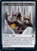Wolf // Lolth, Spider Queen Emblem Double-sided Token [Dungeons & Dragons: Adventures in the Forgotten Realms Tokens]