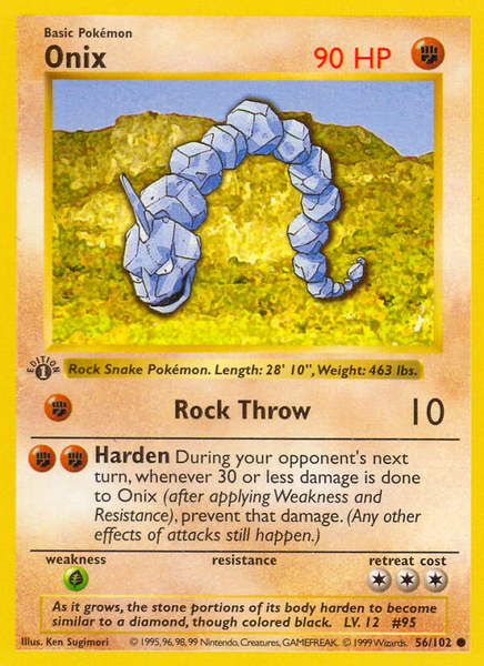 Onix (56/102) [Base Set 1st Edition]