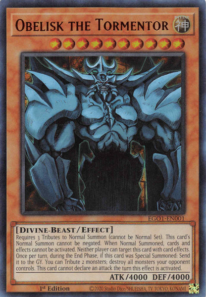 Obelisk the Tormentor [EGO1-EN001] Ultra Rare