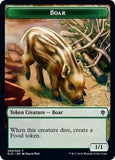 Boar // Food (16) Double-sided Token [Throne of Eldraine Tokens]