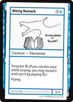 Biting Remark (2021 Edition) [Mystery Booster Playtest Cards]