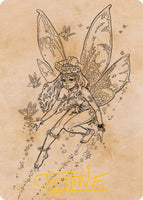Pixie Guide (Showcase) Art Card (Gold-Stamped Signature) [Dungeons & Dragons: Adventures in the Forgotten Realms Art Series]