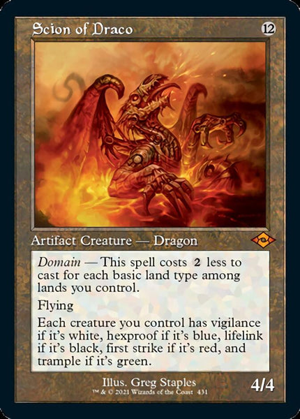 Scion of Draco (Retro Etched Foil) [Modern Horizons 2]