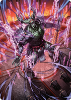 Hidetsugu, Devouring Chaos Art Card [Kamigawa: Neon Dynasty Art Series]