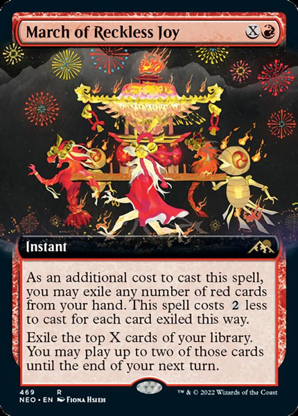 March of Reckless Joy (Extended) [Kamigawa: Neon Dynasty]