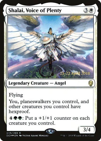 Shalai, Voice of Plenty  [Dominaria Prerelease Promos]