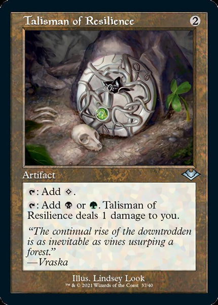 Talisman of Resilience (Retro Etched Foil) [Modern Horizons]