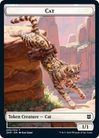 Cat // Plant Double-sided Token [Zendikar Rising Tokens]