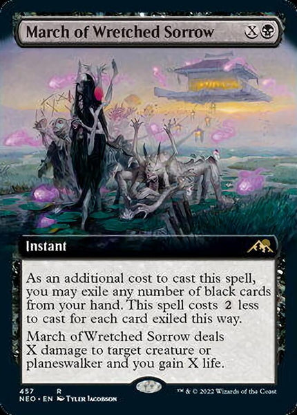 March of Wretched Sorrow (Extended) [Kamigawa: Neon Dynasty]