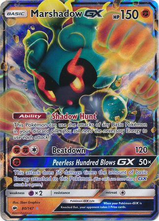 Marshadow GX  (80/147) (Jumbo Card) [Sun & Moon: Burning Shadows]