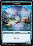 Illusion (005) // Serra the Benevolent Emblem (020) Double-sided Token [Modern Horizons Tokens]