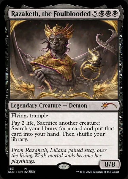 Razaketh, the Foulblooded (Etched Foil) [Secret Lair Drop Series]