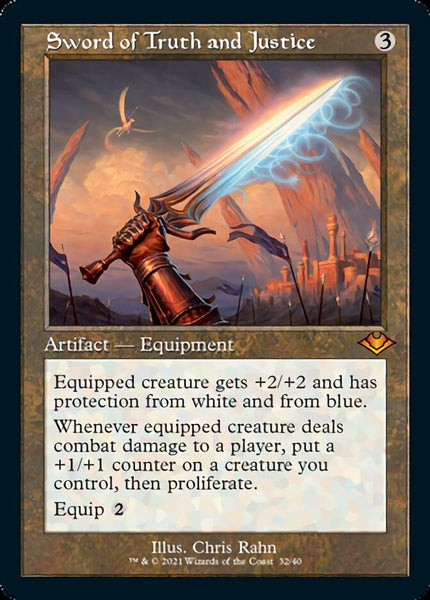 Sword of Truth and Justice (Retro Etched Foil) [Modern Horizons]